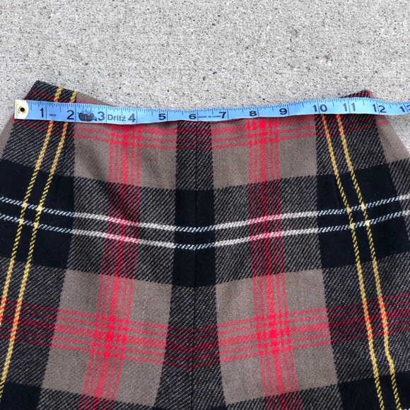 Vintage 60’s wool plaid shorts Bobbie Brooks mod twiggy college prep - Picture 4 of 6